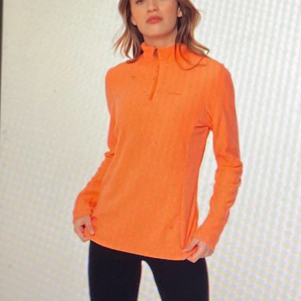 PROTEST Mutez  1/4 Zip Micro Fleece  Ski Sweater in aeon pink. Size: XS